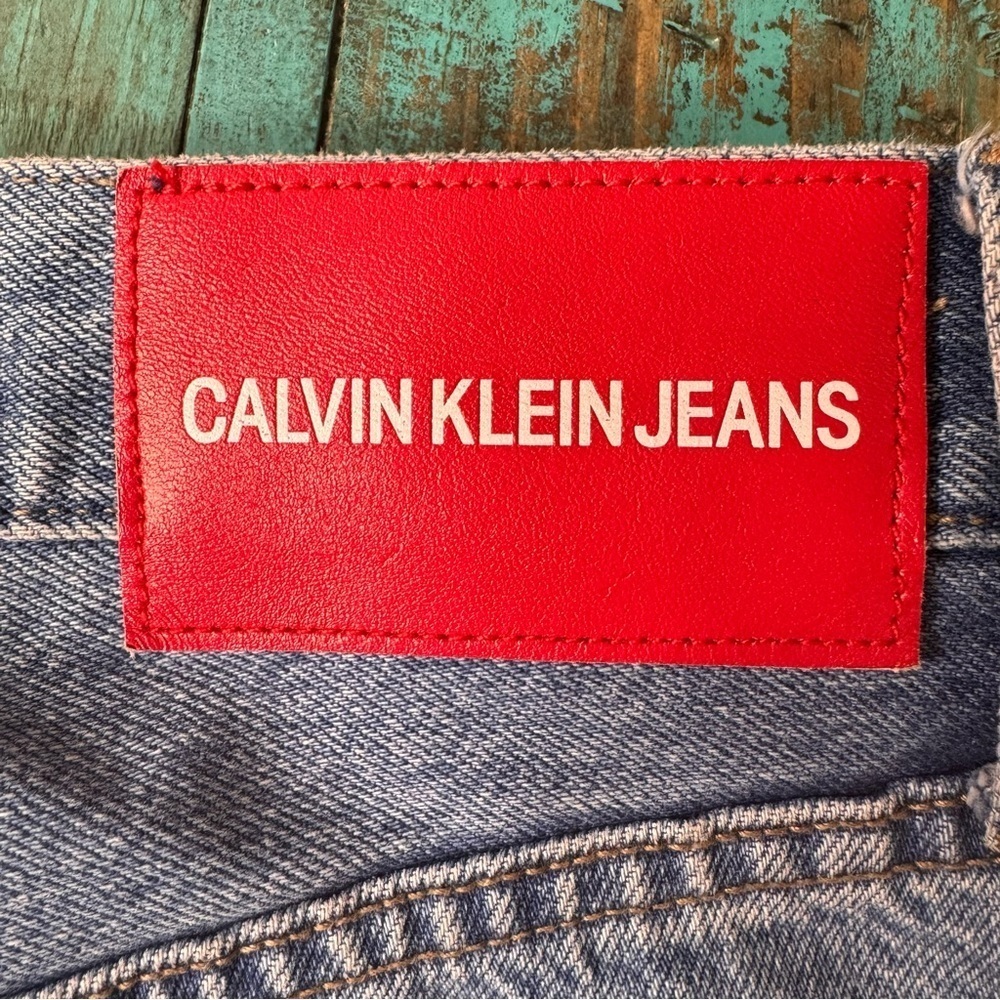Calvin Klein High Rise Straight Jeans Premium Italian Denim Size 29 100% Cotton - Picture 14 of 16